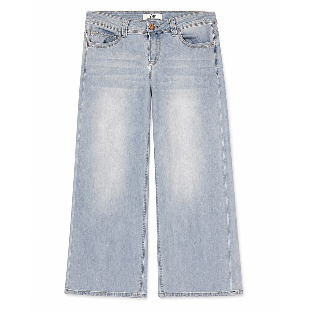 YMI Jeans Womens Size 9/29 Light Wash Wide Leg Stretch Jeans Y2K 31 Inseam